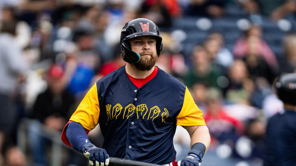 The Worcester Red Sox wore special sign language jerseys during their annual “Deaf & Hard of Hearing” Awareness Night on Friday at Polar Park. 1B Matt Lloyd had two of Worcester’s three hits in the game, but otherwise it was all Rochester as they dealt the WooSox a 12-1 setback.