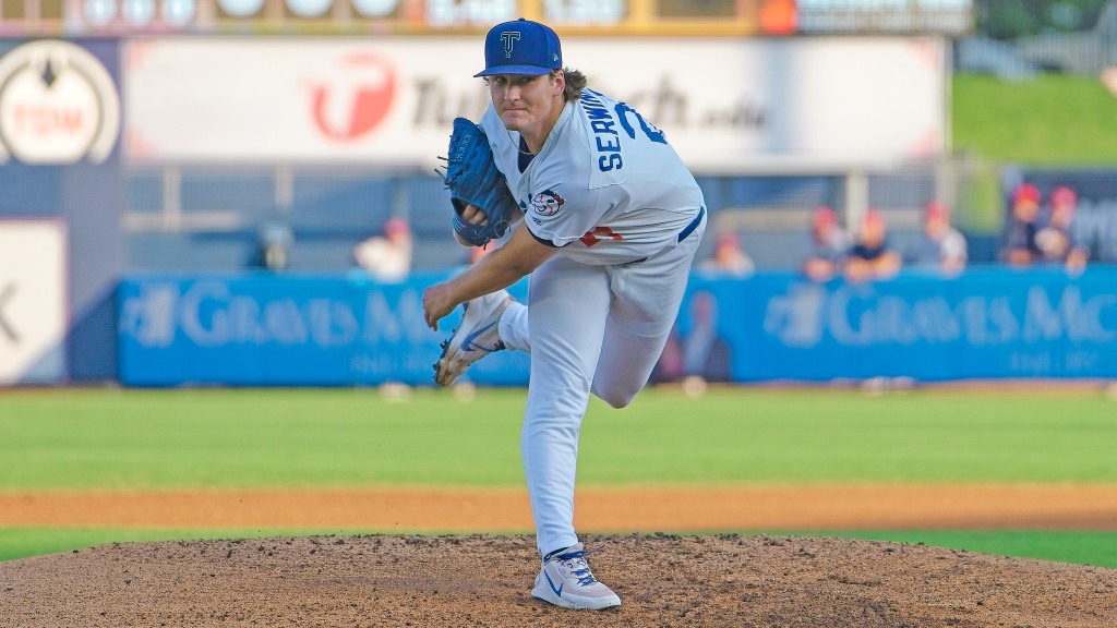 Adam Serwinowski allowed just one hit and one run in Tulsa's 9-3 victory on Thursday at ONEOK Field. It was Serwinowski's eighth win of the year, the second-most in the Texas League.
