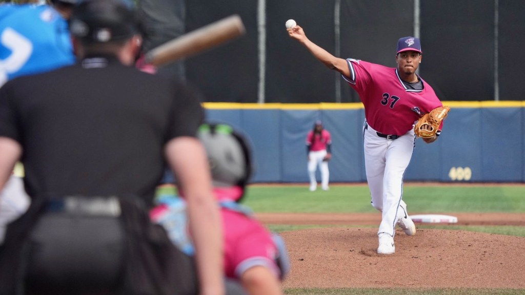 Blue Wahoos pitcher Luis Moreno.