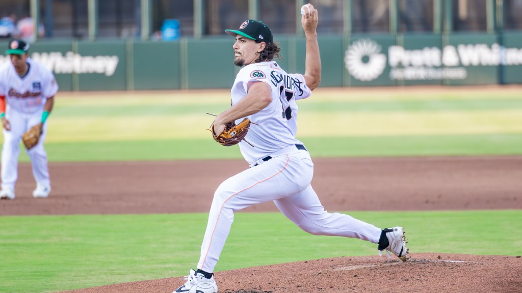 Cedric De Grandpre collects the first quality start of his Double-A career.