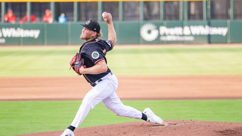 Lucas Braun set a new franchise record with 12 strikeouts on Wednesday night.