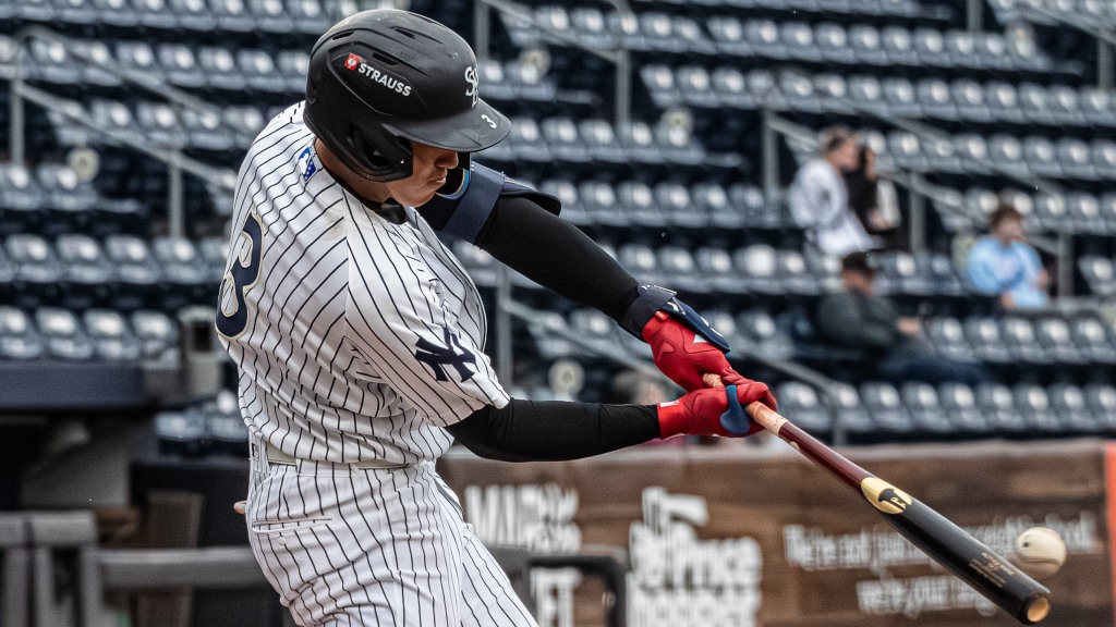 Yankees' top prospect George Lombard Jr. had two hits and a run batted in on Sunday afternoon.