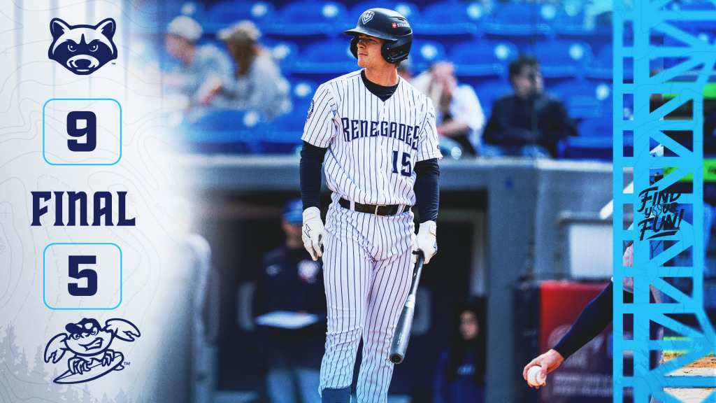 Camden Troyer scored three runs and doubled in the Renegades win on Tuesday.