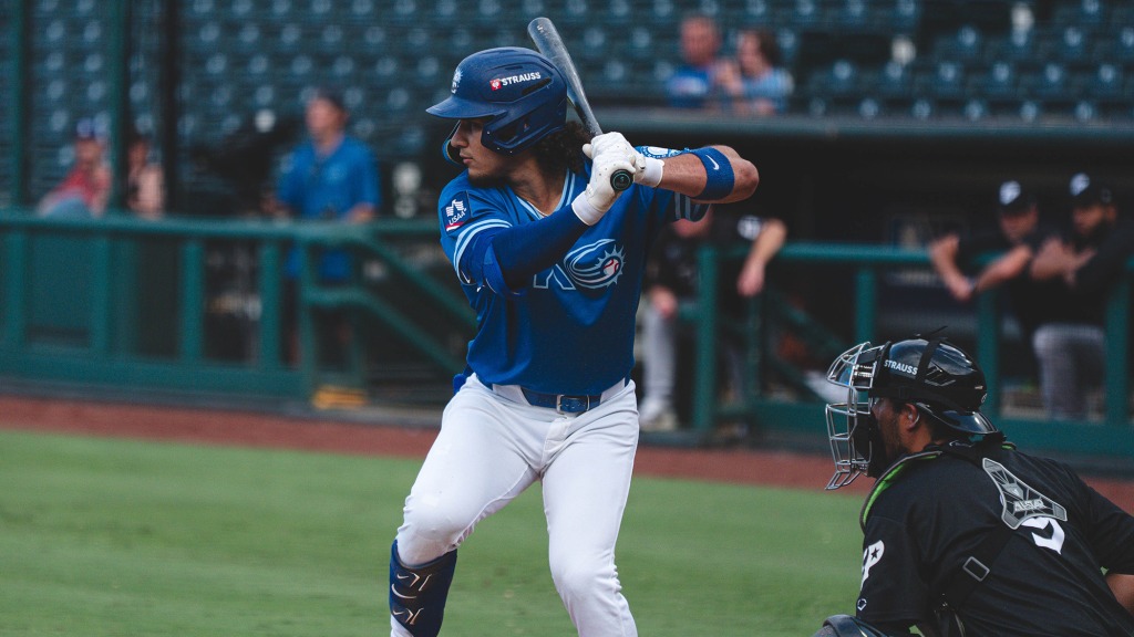 Oklahoma City Comets outfielder Alek Thomas drove in four runs on Friday.
