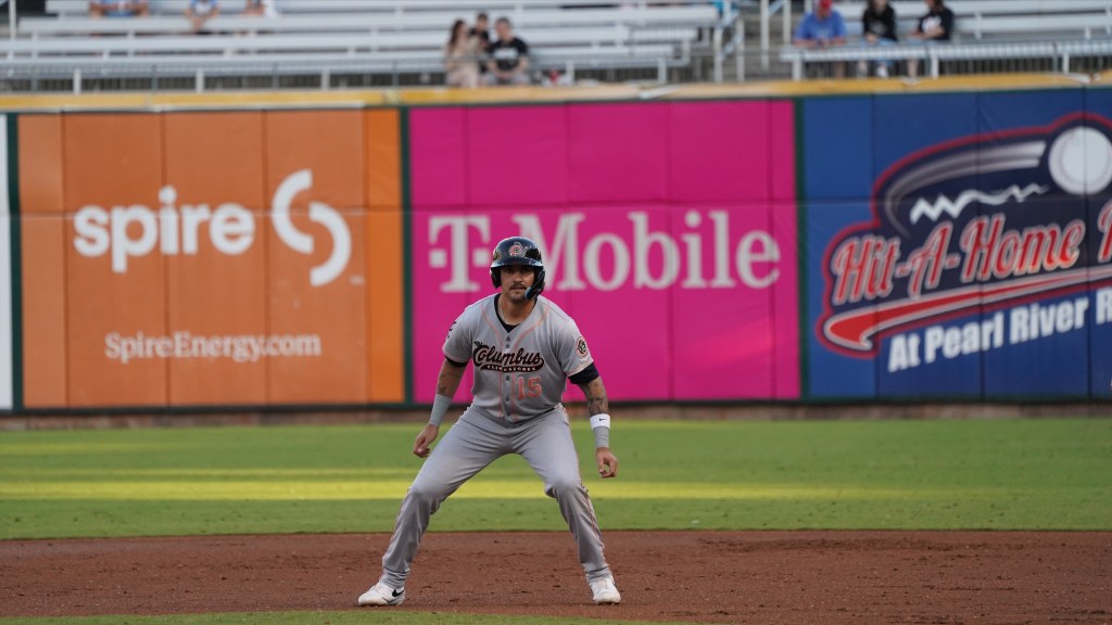 Jordan Groshans drove in a run and doubled on Sunday.