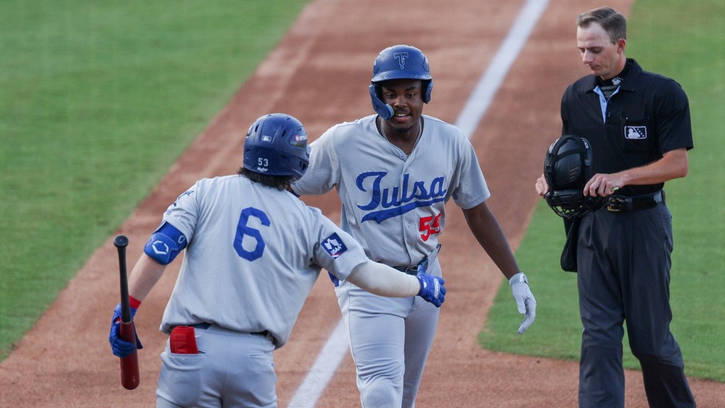 Josue De Paula homered on the first pitch of Tuesday's loss in Corpus Christi. De Paula has now hit a home run in four straight games.