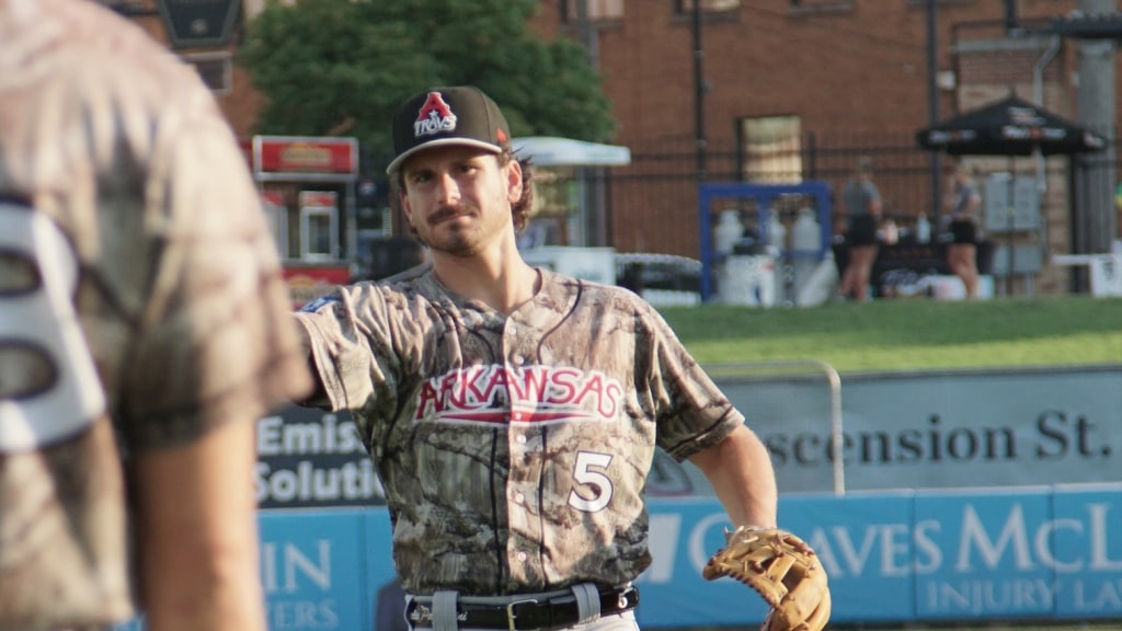 Charlie Pagliarini reached base four times and was a triple shy of the cycle.