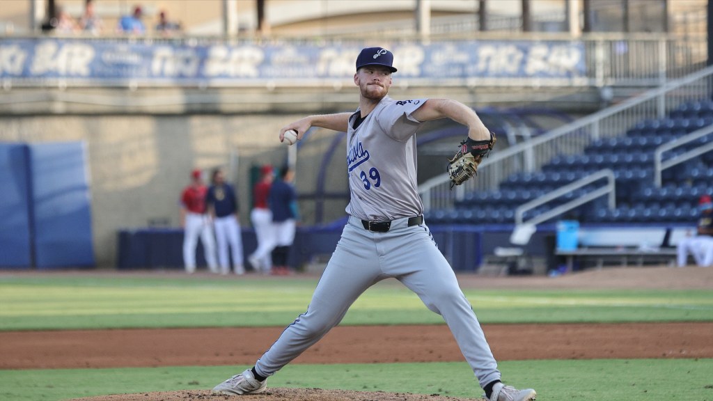 Jacob Kisting earned his second Double-A win in as many starts for the Blue Wahoos on Saturday night.