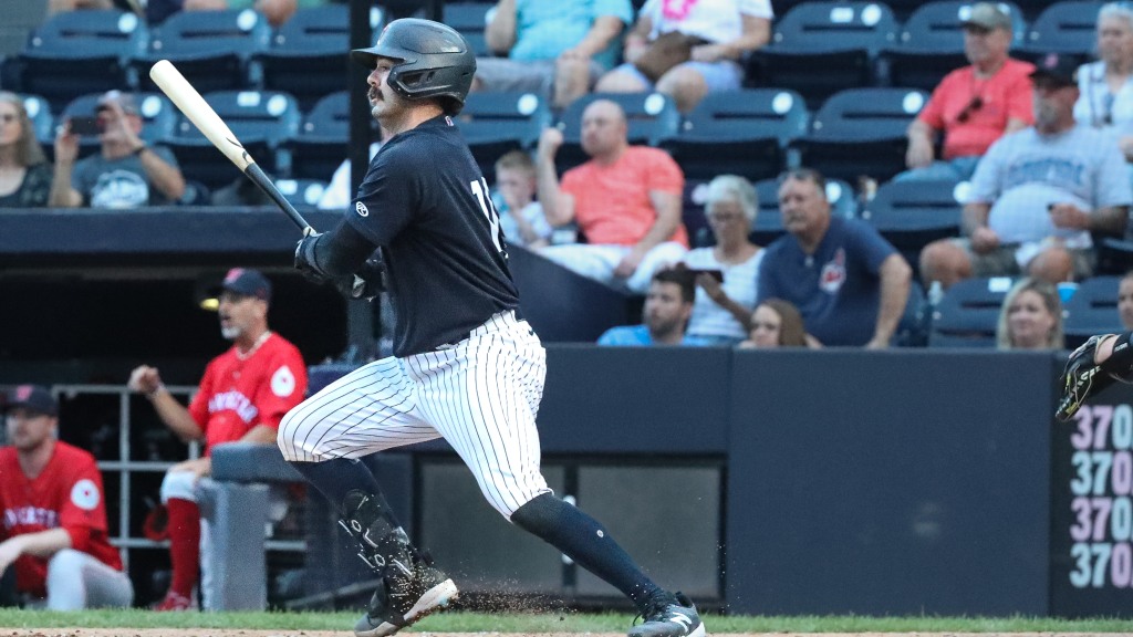 Austin Wells homered twice Thursday, but the RailRiders fell 7-5 at Columbus.