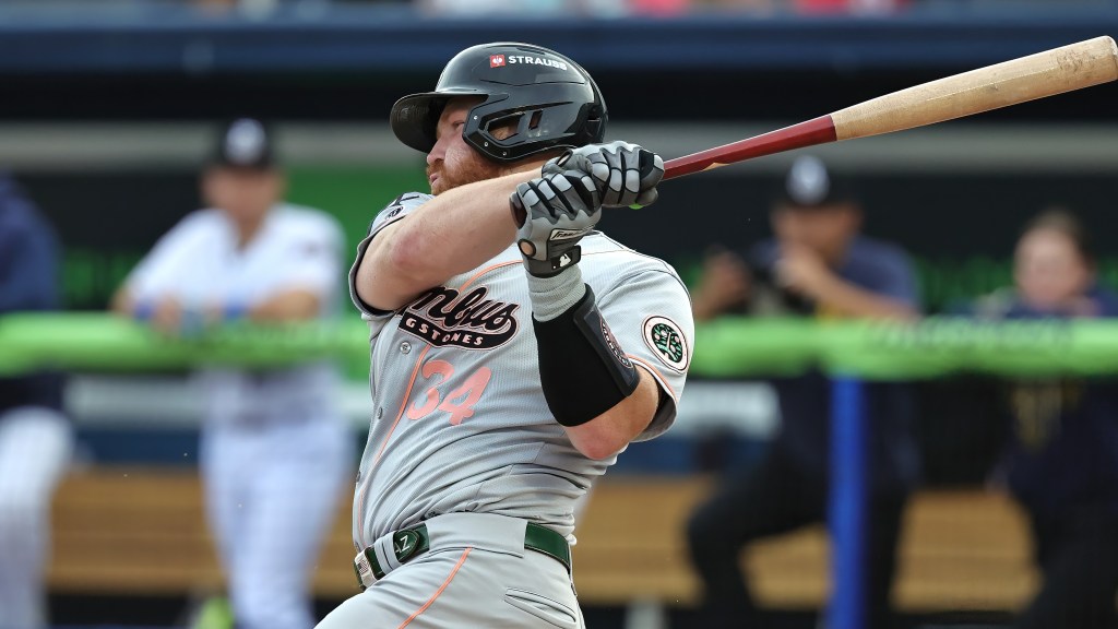 Adam Zebrowski delivered the go-ahead home run in the seventh inning.