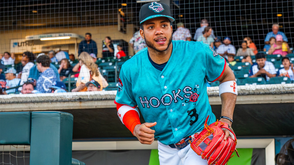 Astros shortstop Jeremy Peña has appeared twice at Whataburger Field this week.
