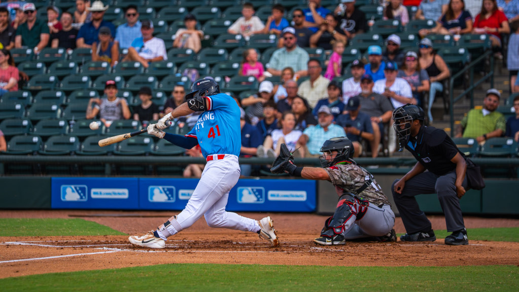 Trevor Austin hit two more home runs Saturday night, giving him nine of the season, four more than his 2025 total.