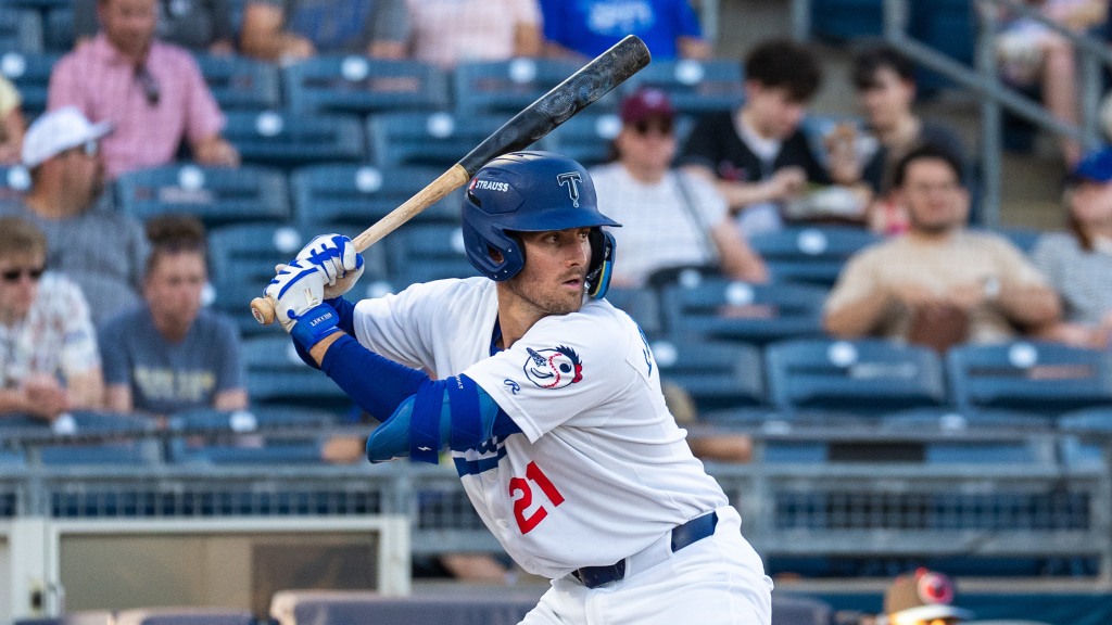 Griffin Lockwood-Powell had three hits in Tuesday's win over Wichita. The Tulsa catcher has hit safely in six straight games and in 16 of his last 18 games.