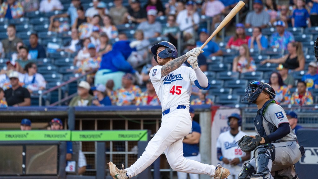 Sam Mongelli hit his first Double-A home run in Tulsa's big third inning.