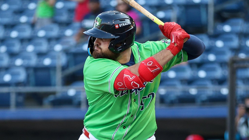 Rowdy Tellez blasted his team-leading eighth home run of the season on Saturday night in Norfolk.