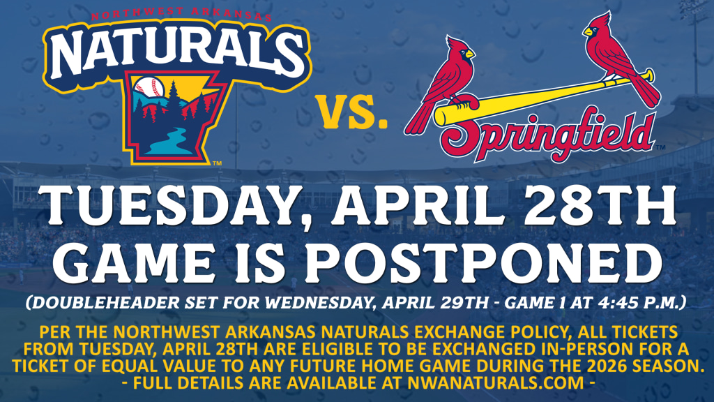 The two clubs will play a doubleheader at Arvest Ballpark on Wednesday, April 29th with Game 1 at 4:45pm. Gates will open at 4:30pm.