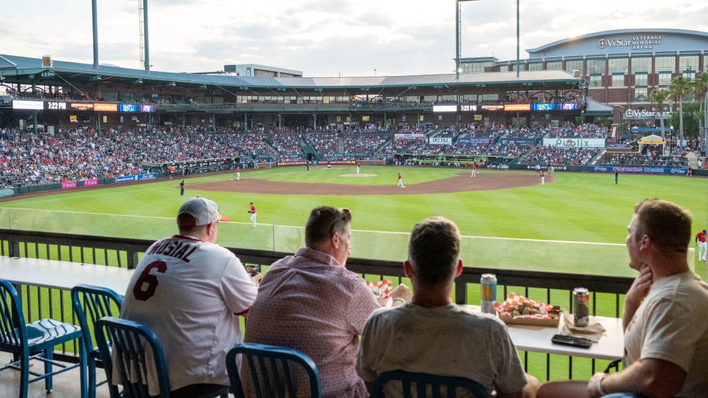 The Jacksonville Jumbo Shrimp’s 2026 season continues at 7:05 p.m. on Tuesday, July 28 with a six-game series against the Memphis Redbirds, Triple-A affiliate of the St. Louis Cardinals, that runs through Sunday, August 2 at VyStar Ballpark. (Wyatt Lucovsky/Jacksonville Jumbo Shrimp)