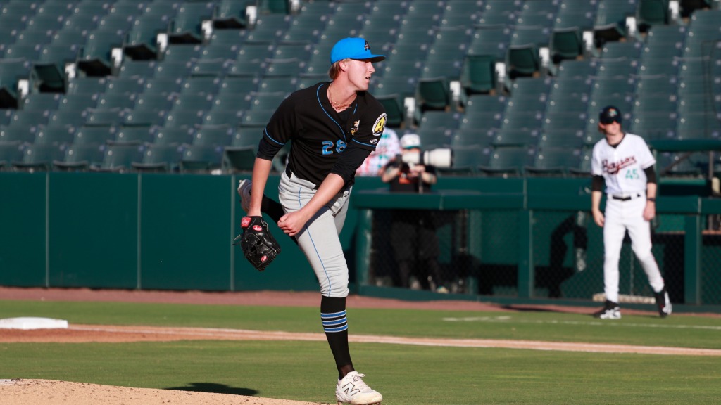 Josh Hartle fanned seven on five innings in his start against the Baysox on June 3.