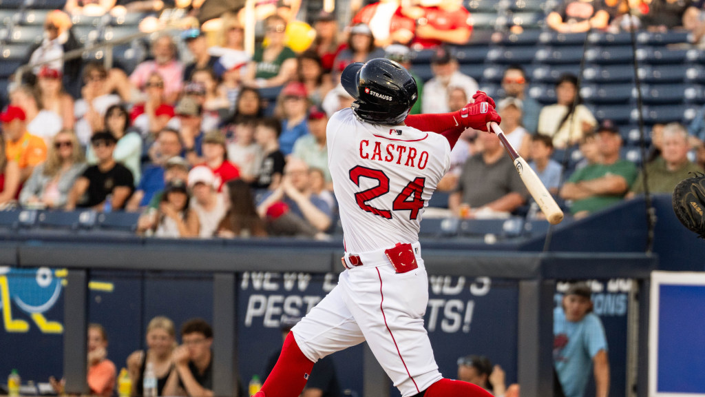 Allan Castro recorded 3 hits, including a pair of homers, in the WooSox win on Sunday