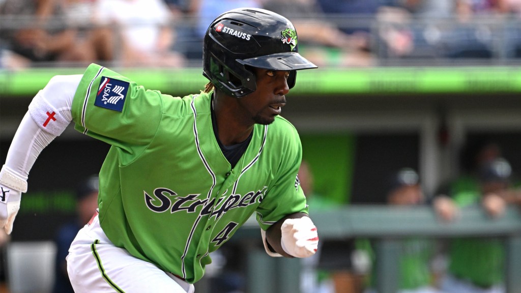 Andrew McCutchen had three hits, two doubles, and three RBIs for the Stripers in game one on Wednesday.