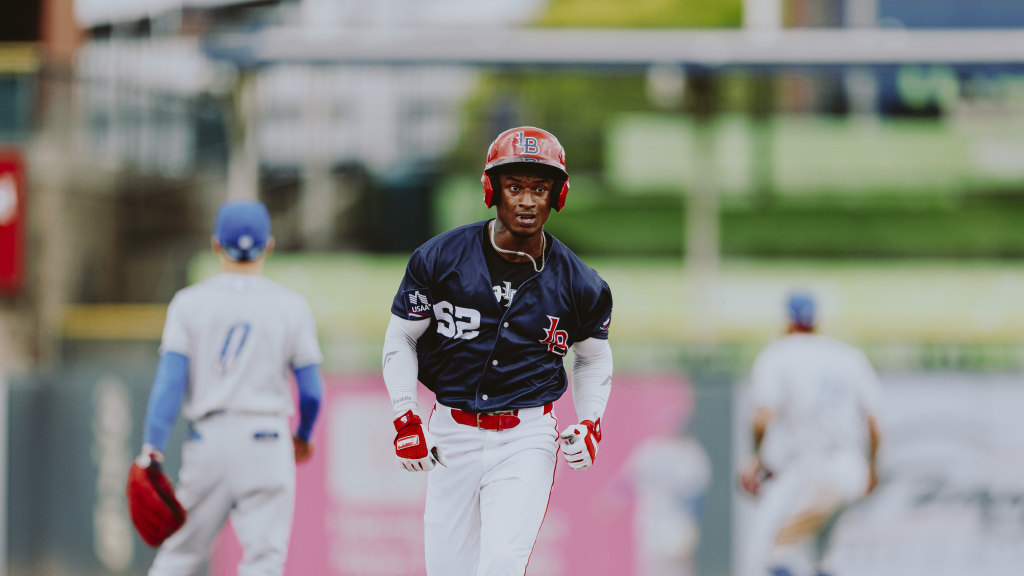Carlos Jorge hit an inside-the-park home run in Sunday's loss.