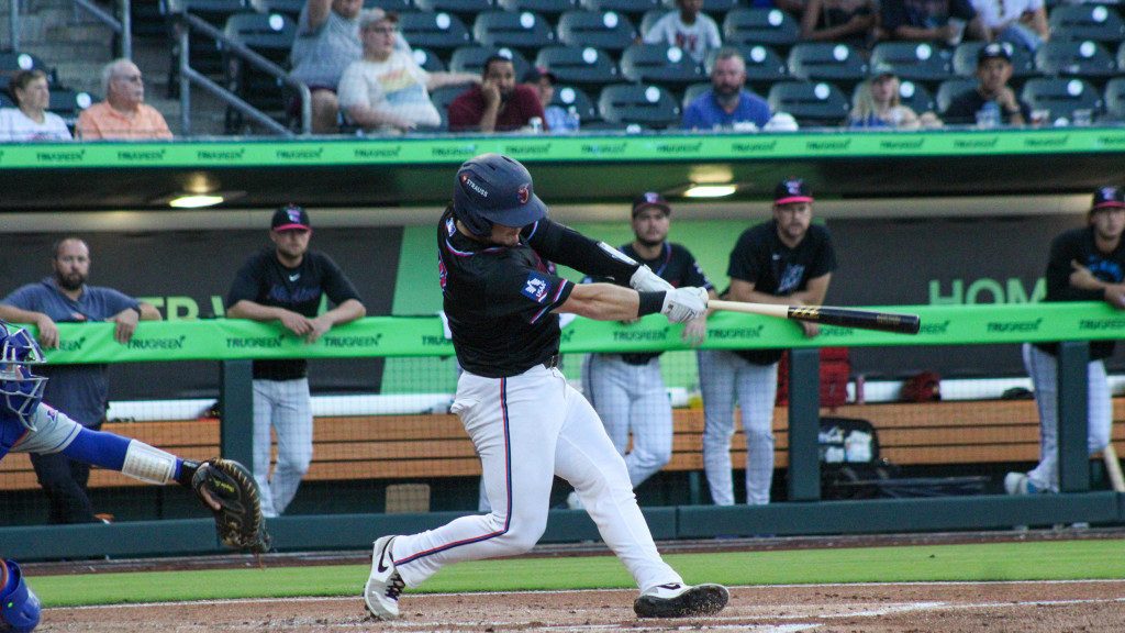 Bennett Hostetler slugged his fourth home run of the season Tuesday night. (Photo Credit: Skylar Catherwood)
