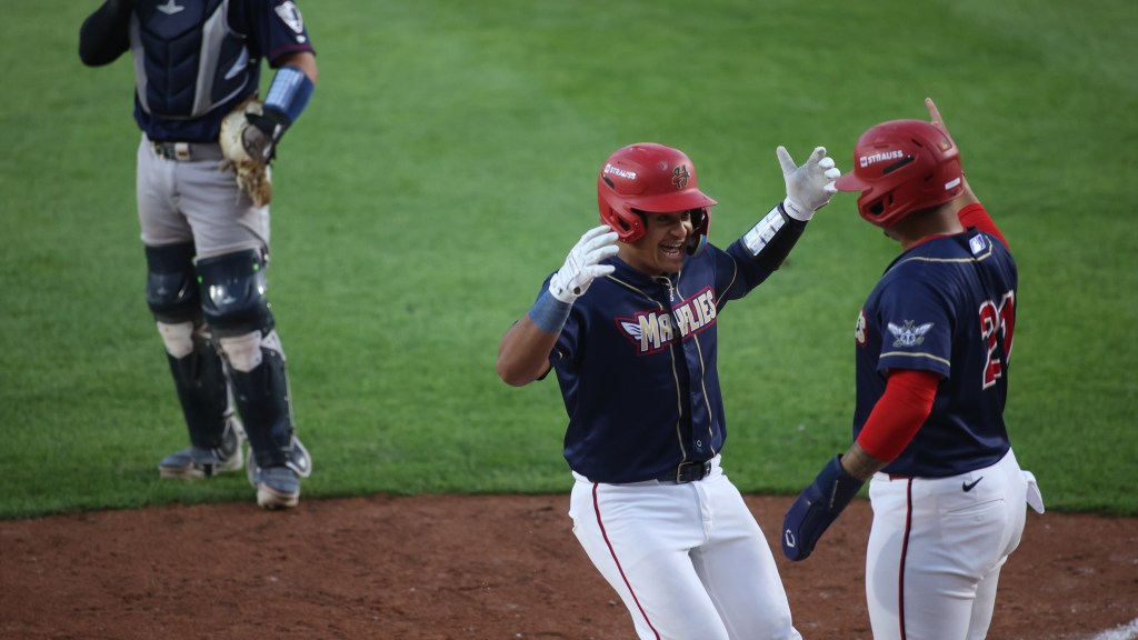 Caleb Lomavita hit three homers in the blowout win, the first Senator to do so since Bryce Harper in 2014