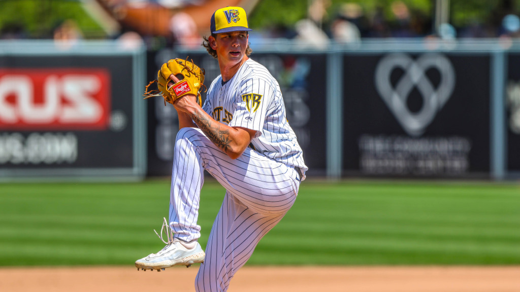 Ethan Dorchies struck out eight over five scoreless innings to earn the win for the Timber Rattlers against Beloit on July 12 at Neuroscience Group Field.