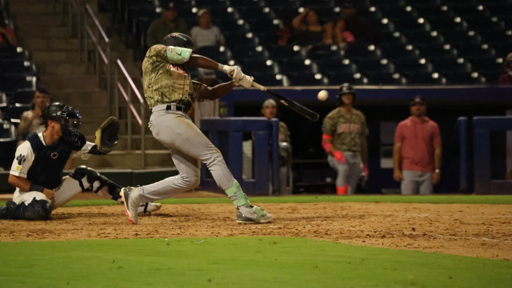 Felnin Celesten connected for his first Double-A homer.