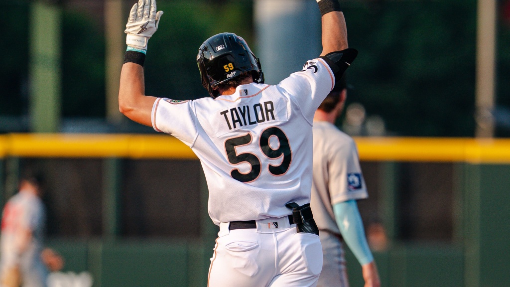 Carson Taylor delivered the first of three home runs for Columbus on Thursday night.