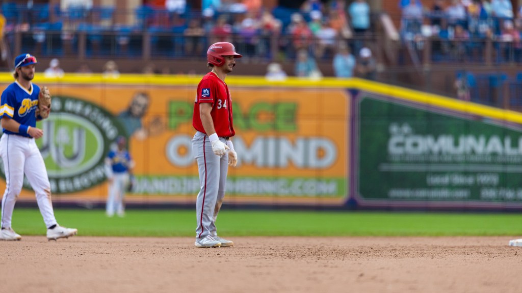Nick Mitchell drove in two runs in each of the last two games of the series