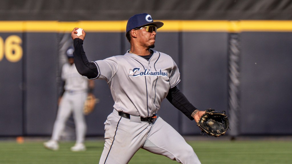 Highly touted prospect Angel Genao was at shortstop for the Clippers on Wednesday