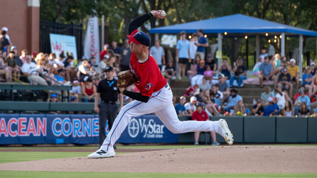 Bradley Blalock fired six shutout frames in the nightcap while fanning six. (Photo Credit: Wyatt Lucovsky)