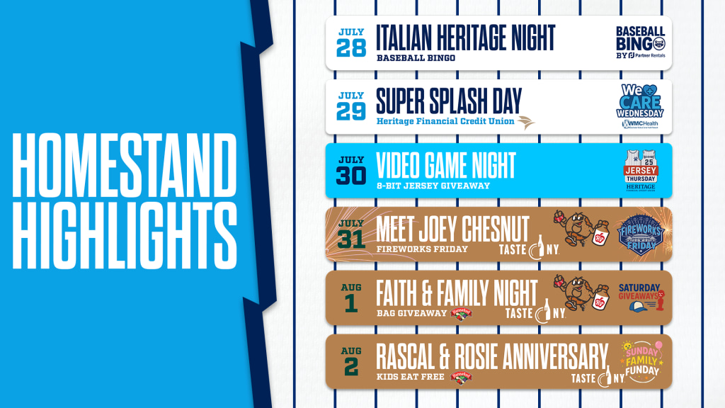 The Renegades have a jam-packed week of fun at Heritage Financial Park.