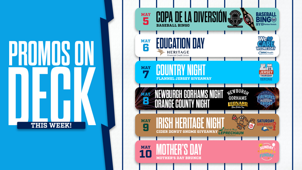 A jam-packed week of fun at Heritage Financial Park is on tap.