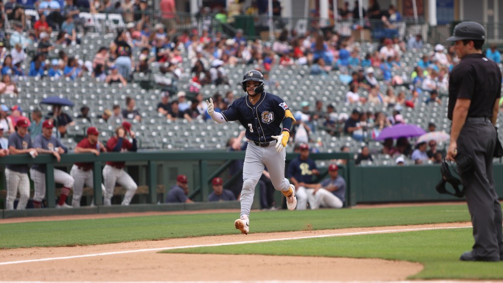 Francisco Acuna hit his first home run of the season Tuesday.