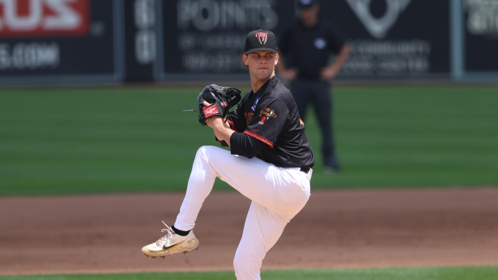 Josh Knoth allowed one run over five innings to earn the win for the Wisconsin Timber Rattlers on June 24, 2026