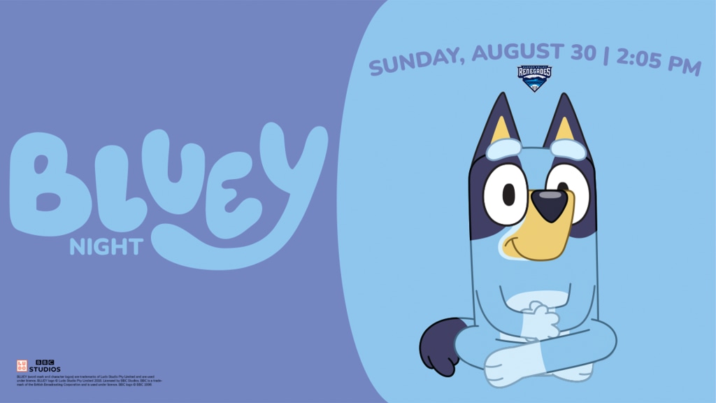 Bluey is coming to Heritage Financial Park on August 30.