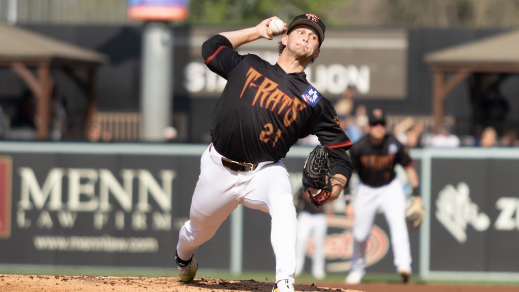 Josh Knoth pitched six scoreless innings and struck out seven to earn the win for the Timber Rattlers in a 9-0 victory over the Lugnuts in game one of a doubleheader on August 1, 2026