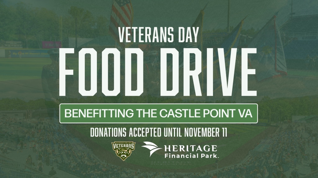 The Renegades and Heritage Financial Credit Union will be hosting a food drive to benefit the Castle Point VA.