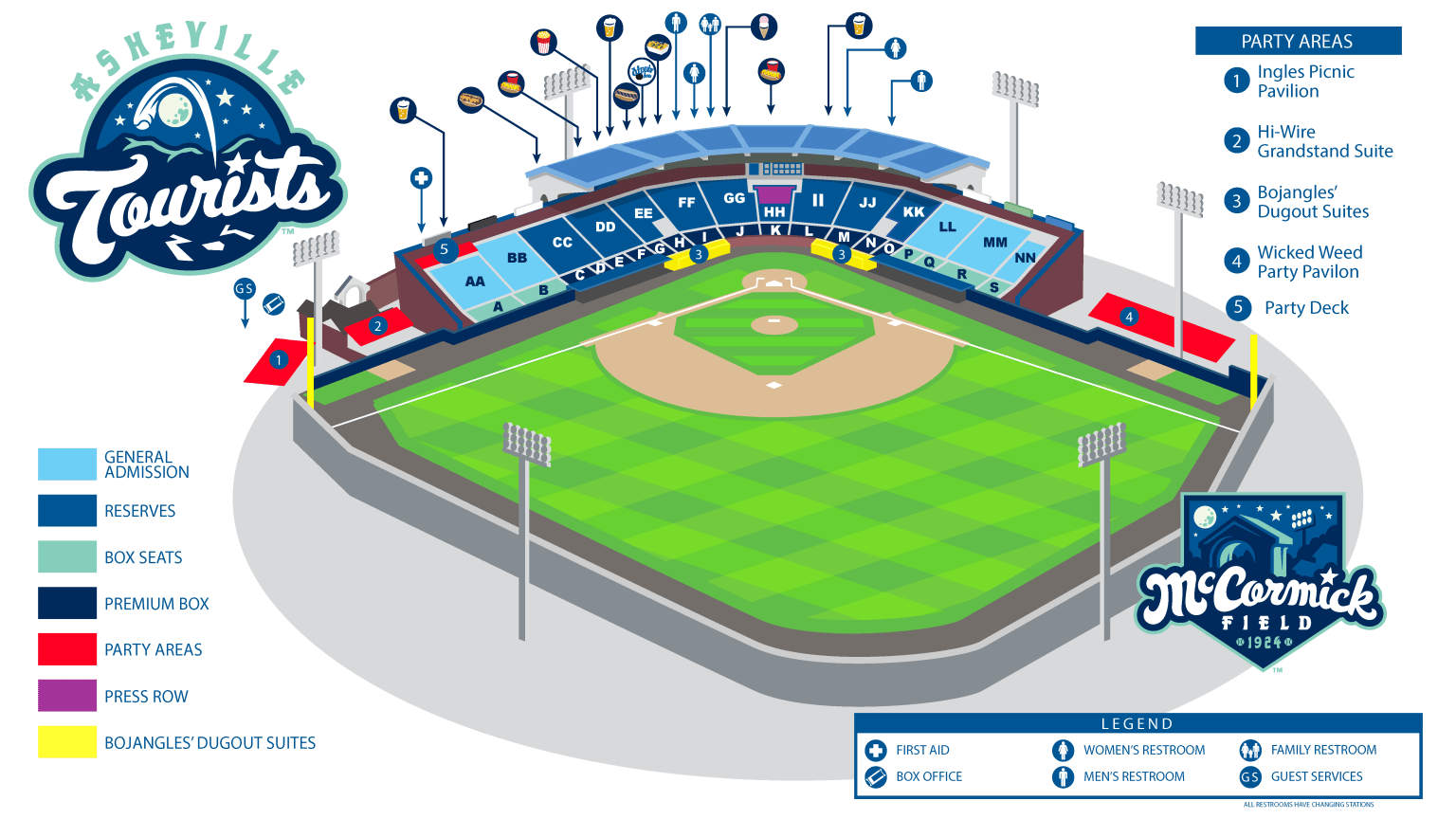 McCormick Field Seating Chart Tourists