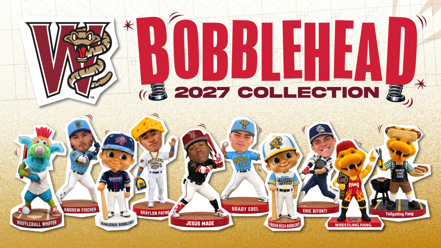 2027 Wisconsin Timber Rattlers Bobbleheads