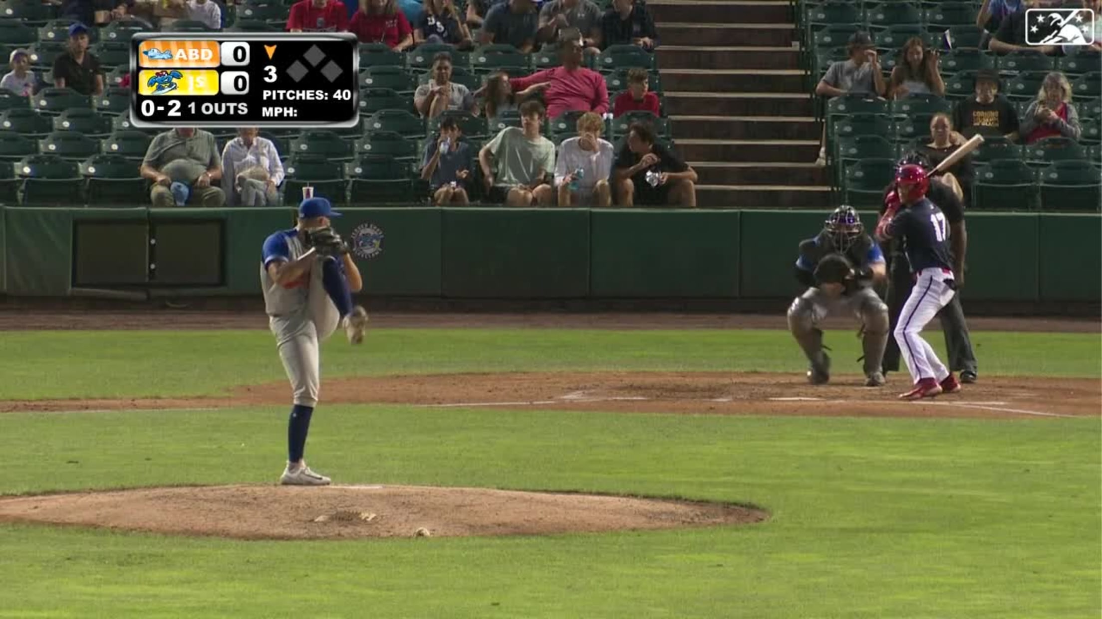 Juan Nuñez strikes out his fifth batter in the 3rd