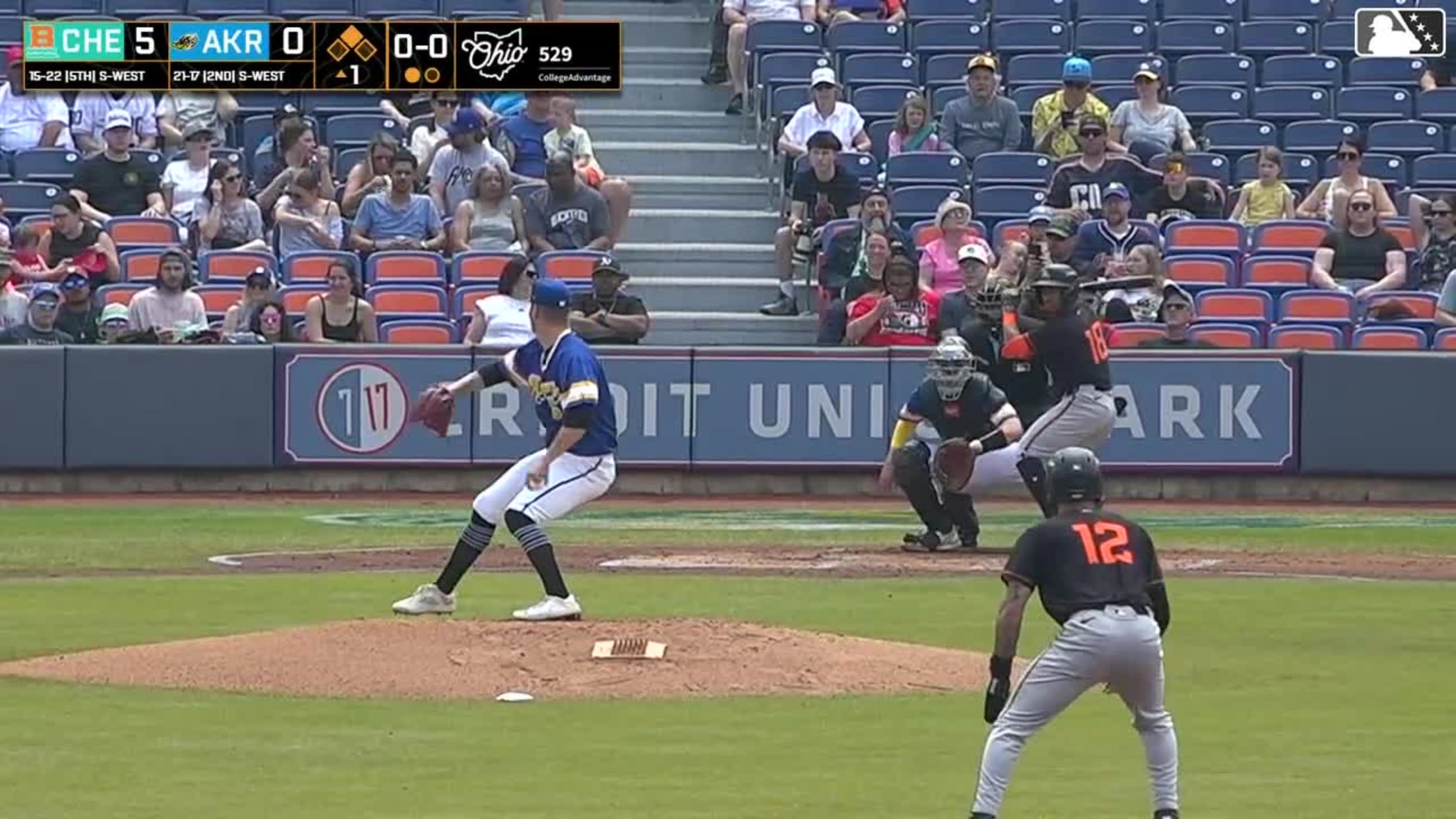 Tavian Josenberger doubles (5) on a line drive to left fielder Ralphy Velazquez. Frederick Bencosme scores. Adam Retzbach scores.