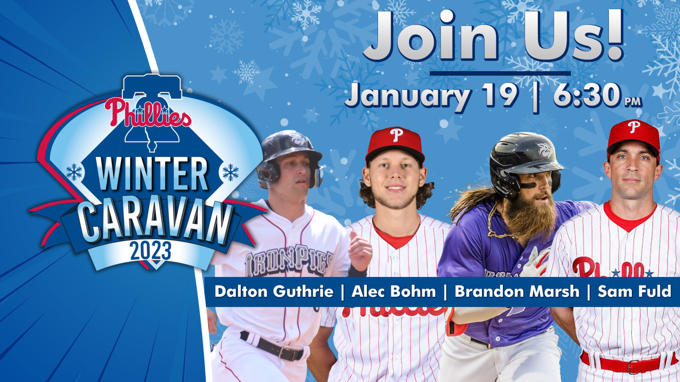 Sam Fuld, Alec Bohm, Brandon Marsh, and Dalton Guthrie to attend
