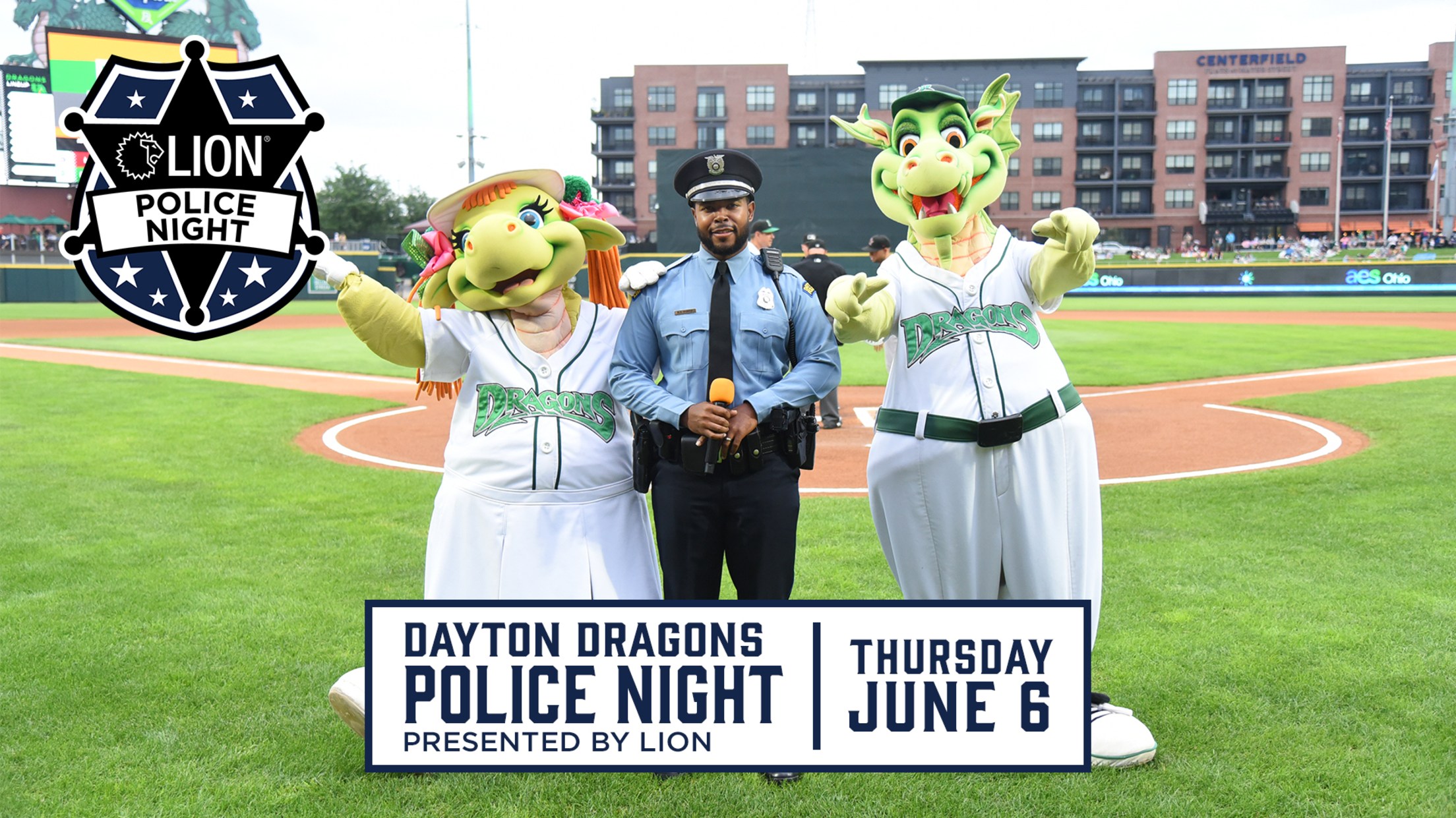 Dayton Dragons Police Night Presented by LION on June 6 | MiLB.com