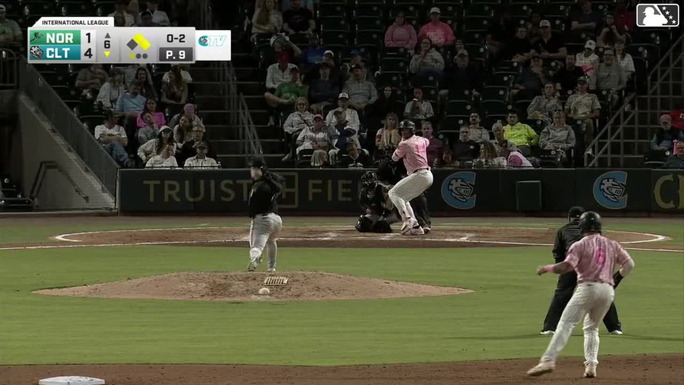 Braden Montgomery grounds into a double play, shortstop José Barrero to second baseman Payton Eeles to first baseman Jhonkensy Noel. Michael Turner out at 2nd. Braden Montgomery out at 1st.