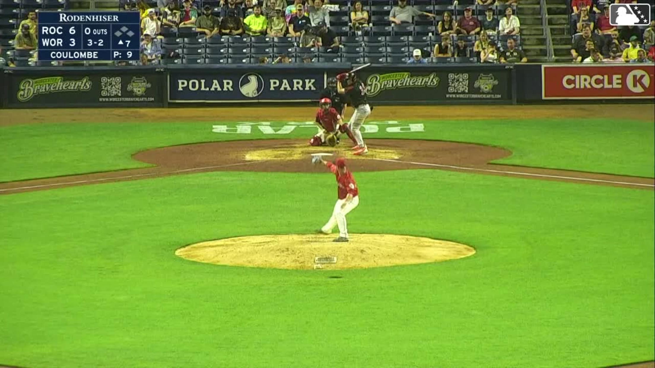 Yohandy Morales homers (10) on a fly ball to right center field.