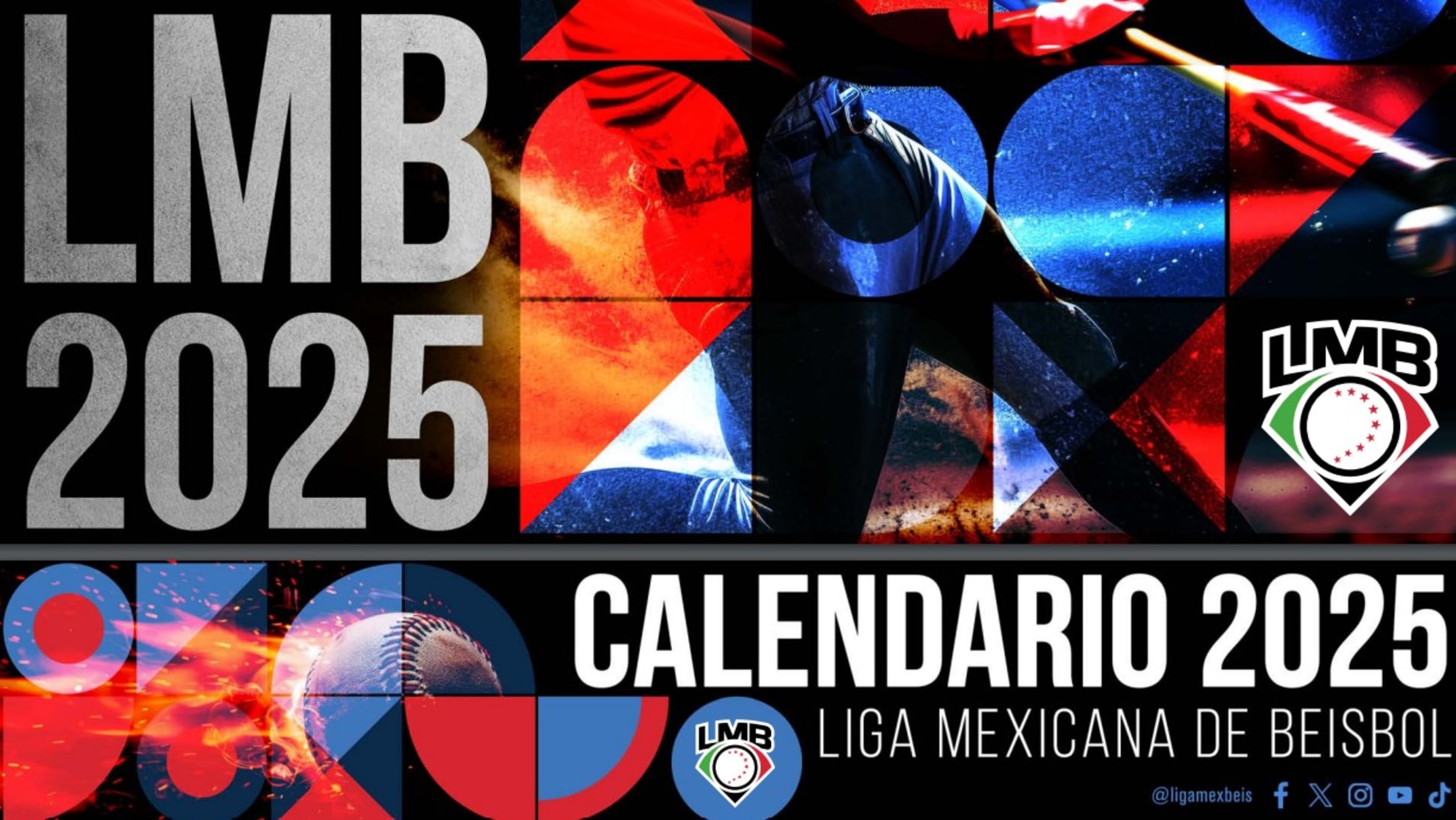 LMB Calendario oficial de la temporada 2025 de la Liga Mexicana de Beisbol