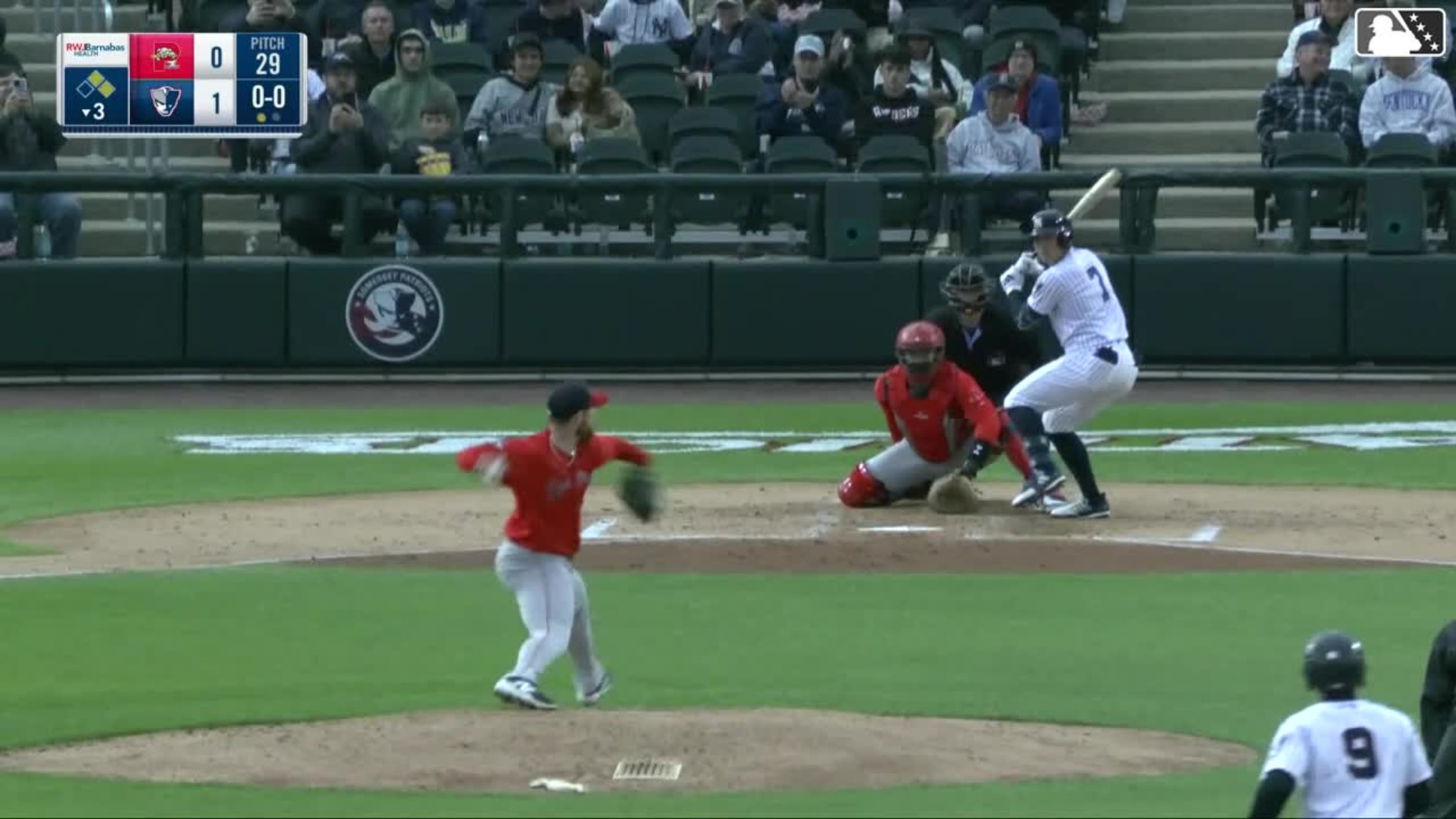 Anthony Volpe grounds into a double play, second baseman Marvin Alcantara to shortstop Franklin Arias to first baseman Brooks Brannon. Miguel Palma out at 2nd. Anthony Volpe out at 1st.